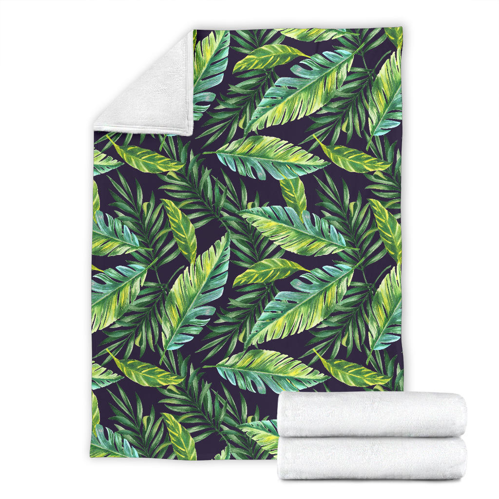 Tropical Flower Pattern Print Design TF06 Fleece Blanket