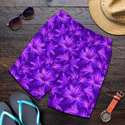 Amaryllis Pattern Print Design AL03 Mens Shorts