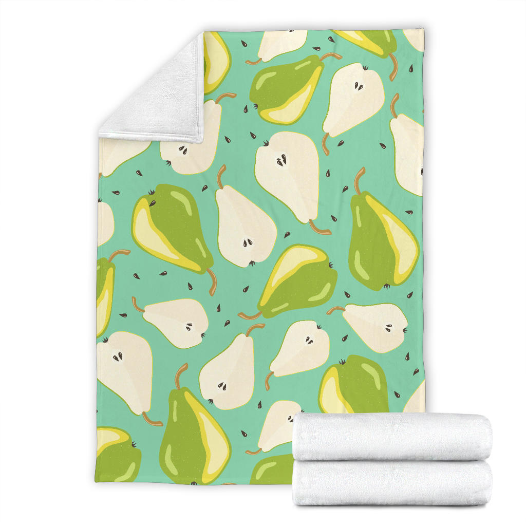 Pear Pattern Print Design PE04 Fleece Blanket