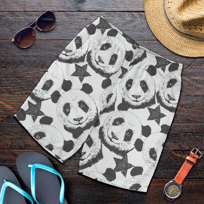 Panda Pattern Print Design A02 Mens Shorts