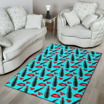 Lipstick Pattern Print Design LT02 Area Rugs