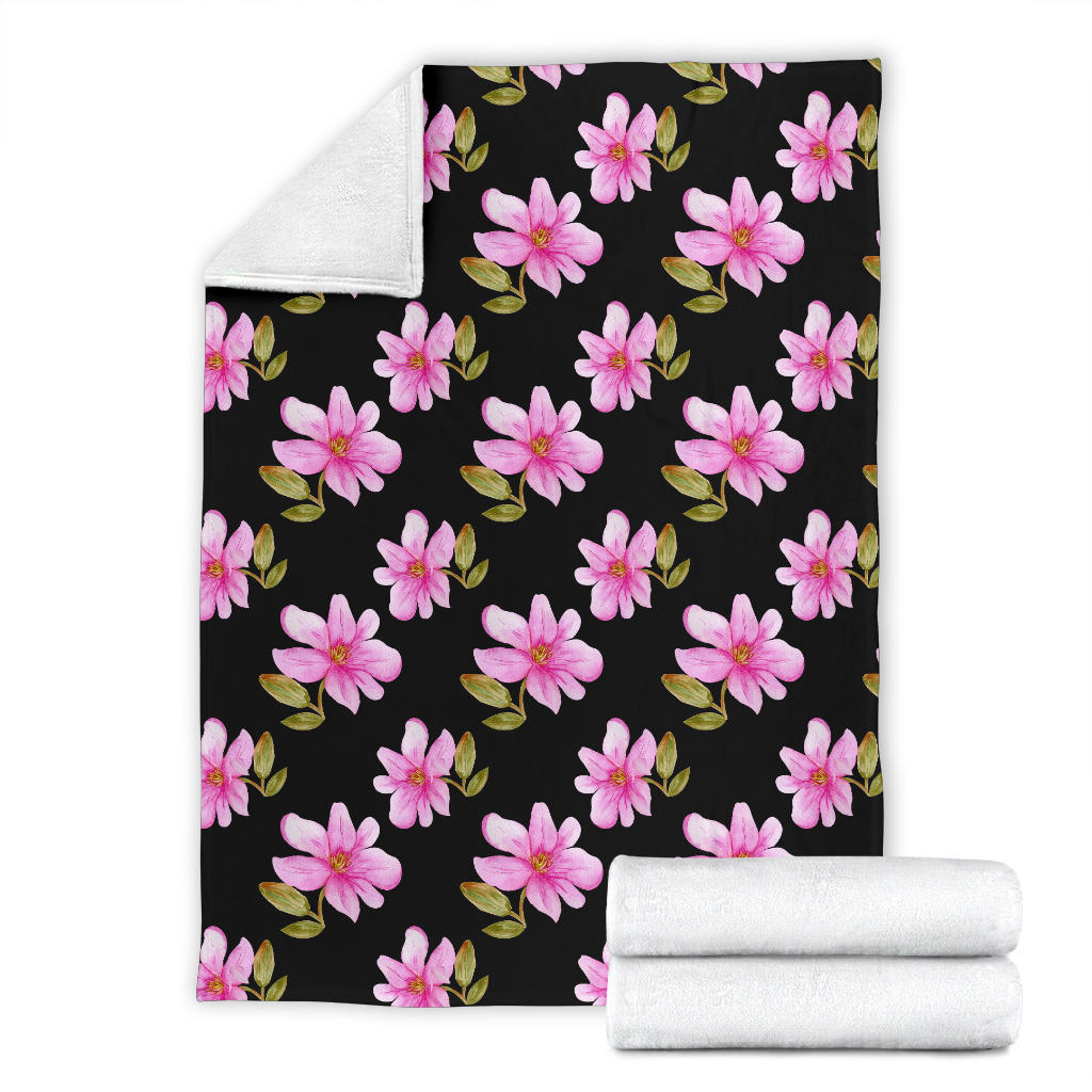 Magnolia Pattern Print Design MAG06 Fleece Blanket