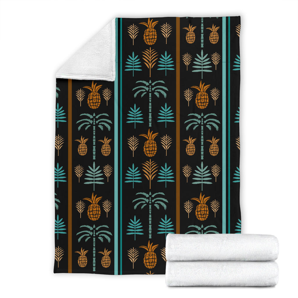 Hawaiian Themed Pattern Print Design H023 Fleece Blanket