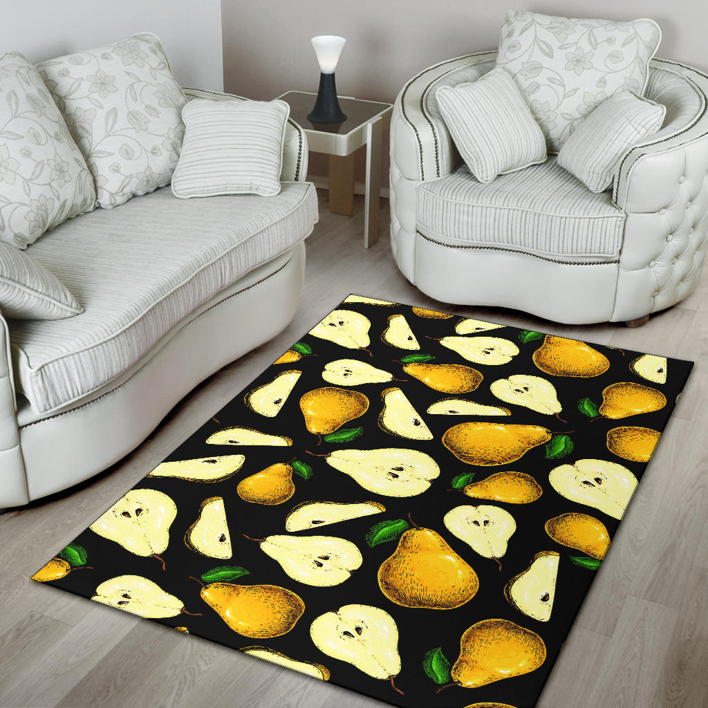 Pear Pattern Print Design PE01 Area Rugs