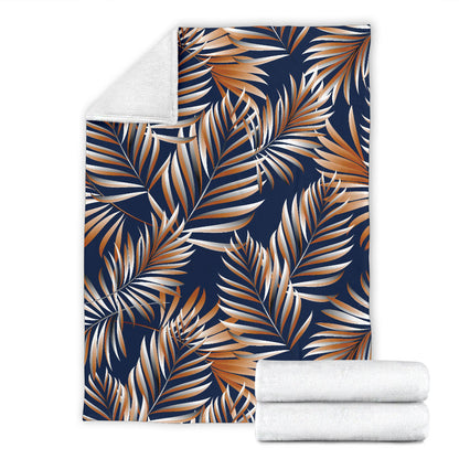 Tropical Flower Pattern Print Design TF07 Fleece Blanket