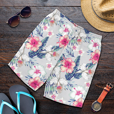 Hibiscus Print Mens Shorts