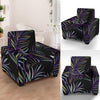 Tropical Palm Leaves Pattern Brightness Armchair Slipcover