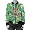 Leopard Pattern Print Design 03 Women's Bomber Jacket