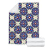 lotus Boho Pattern Print Design LO08 Fleece Blanket