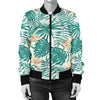 Bird Of Paradise Pattern Print Design 05 Women's Bomber Jacket