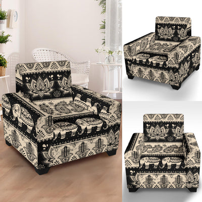 Elephant Hansa Lotus Pattern Armchair Slipcover