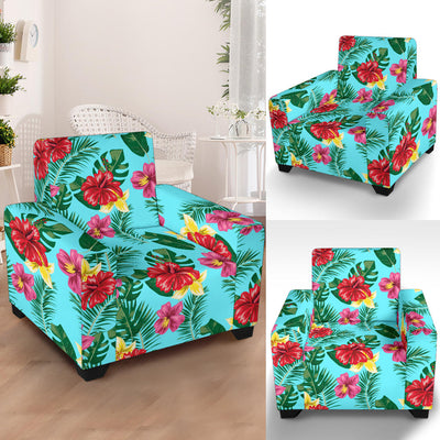 Hibiscus Hawaiian Flower Armchair Slipcover