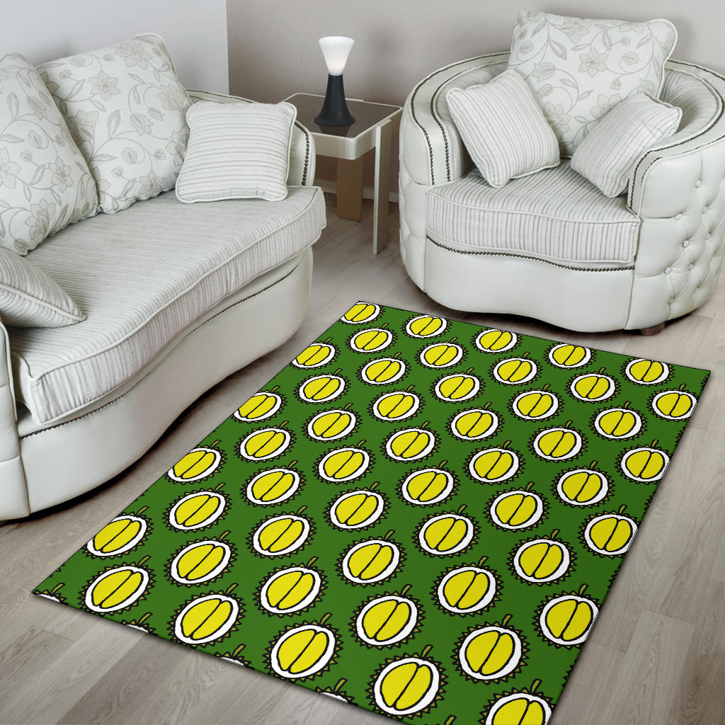 Durian Pattern Print Design DR01 Area Rugs