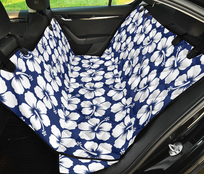 Hibiscus Pattern Print Design HB013 Rear Dog  Seat Cover