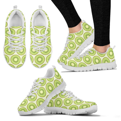 Kiwi Pattern Print Design KW02 Sneakers White Bottom Shoes