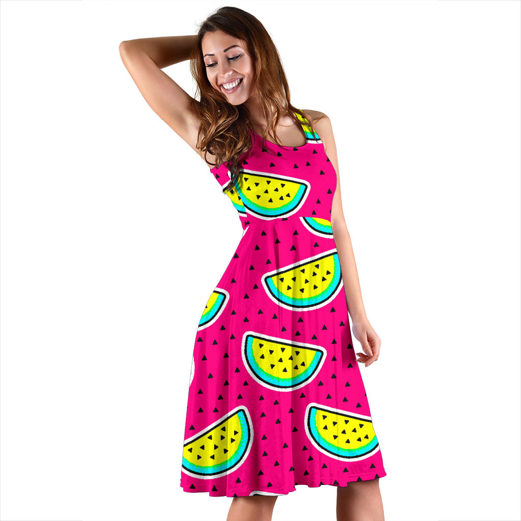 Watermelon Pattern Print Design WM04 Midi Dress