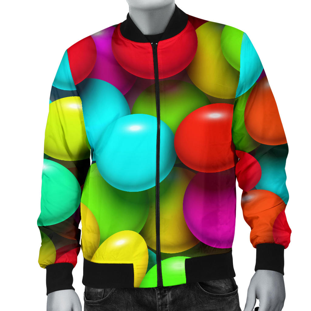 Candy Pattern Print Design CA03 Men Bomber Jacket