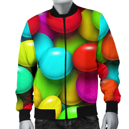 Candy Pattern Print Design CA03 Men Bomber Jacket