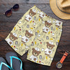 Nurse Bear Pattern Print Design A02 Mens Shorts