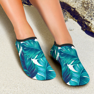 Brightness Tropical Palm Leaves Aqua Water Shoes