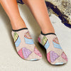 Cupcake Pattern Print Design CP06 Aqua Water Shoes