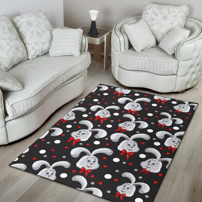 Rabbit Pattern Print Design RB012 Area Rugs