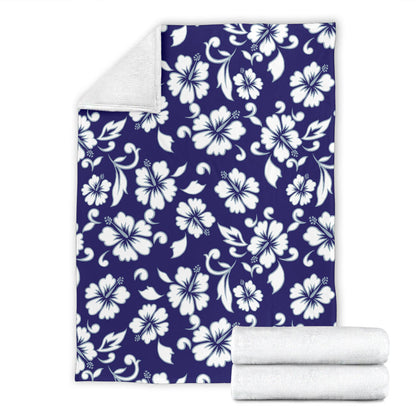 Hibiscus Pattern Print Design HB010 Fleece Blanket