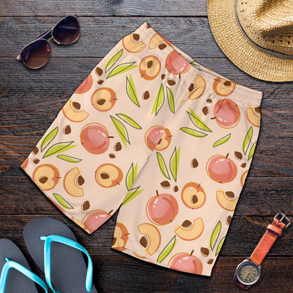 Peach Pattern Print Design A01 Mens Shorts