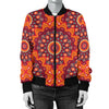 Bohemian Pattern Print Design 04 Women's Bomber Jacket