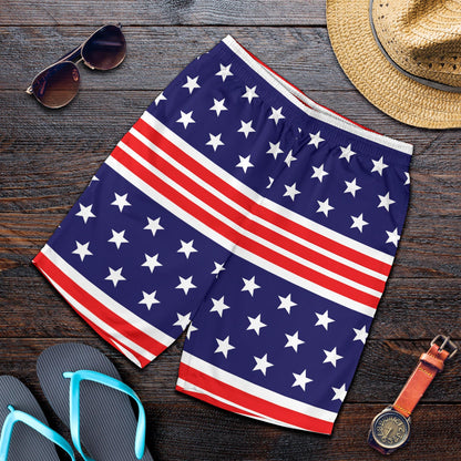 Patriotic Pattern Print Design A04 Mens Shorts