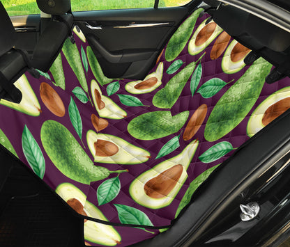 Avocado Pattern Print Design AC08 Rear Dog  Seat Cover