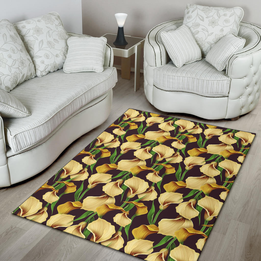 Lily Pattern Print Design LY013 Area Rugs