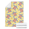 Sea Turtle Pattern Print Design T06 Fleece Blanket