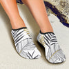 Gold Glitter Tropical Palm Leaves Aqua Water Shoes
