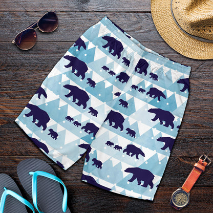 Bear Pattern Print Design BE01 Mens Shorts