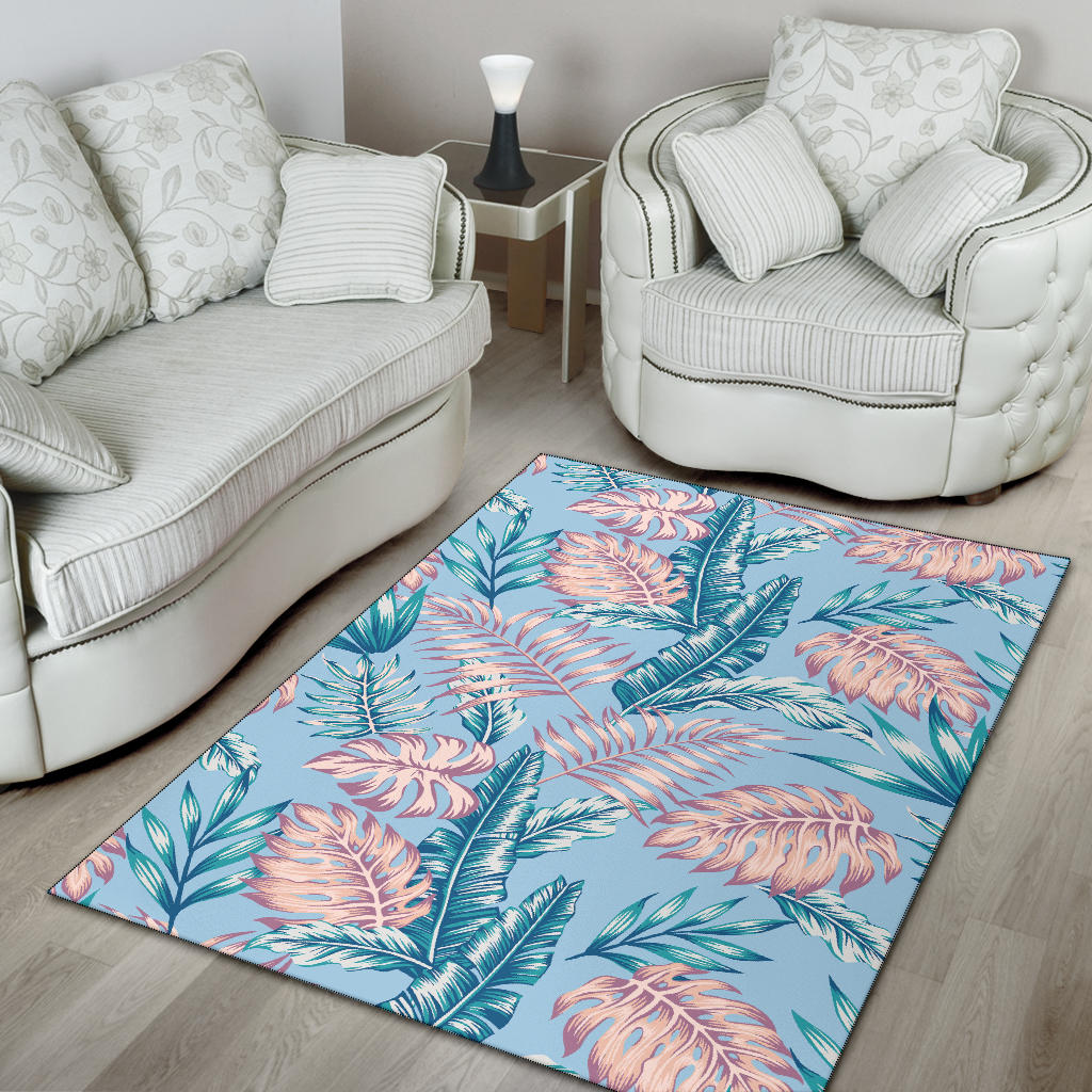 Tropical Flower Pattern Print Design TF01 Area Rugs