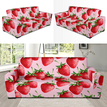 Strawberry Pattern Print Design SB03 Sofa Slipcover