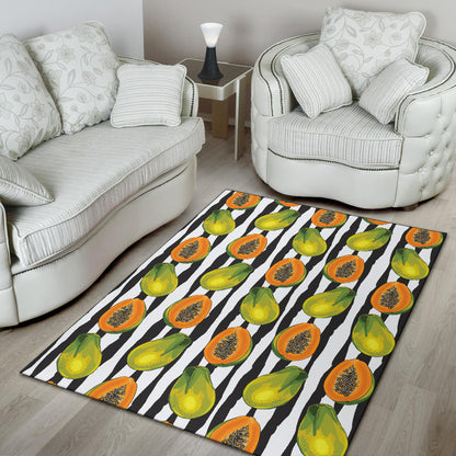 Papaya Pattern Print Design PP01 Area Rugs