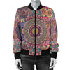 Bohemian Pattern Print Design 07 Women's Bomber Jacket