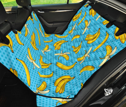 Banana Pattern Print Design BA08 Rear Dog  Seat Cover