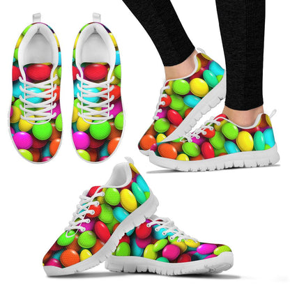 Candy Pattern Print Design CA03 Sneakers White Bottom Shoes