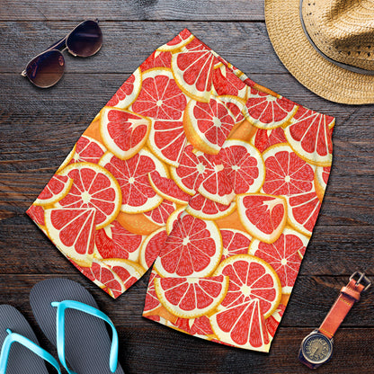 Grapefruit Pattern Print Design GF02 Mens Shorts