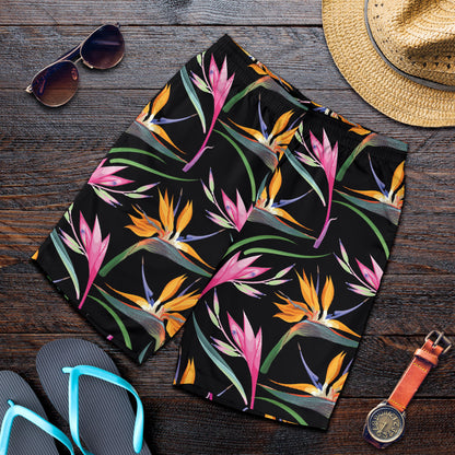 Tropical Flower Pattern Print Design TF017 Mens Shorts