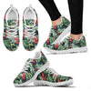 Bird Of Paradise Pattern Print Design BOP06 Sneakers White Bottom Shoes