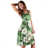 Apple blossom Pattern Print Design AB02 Midi Dress