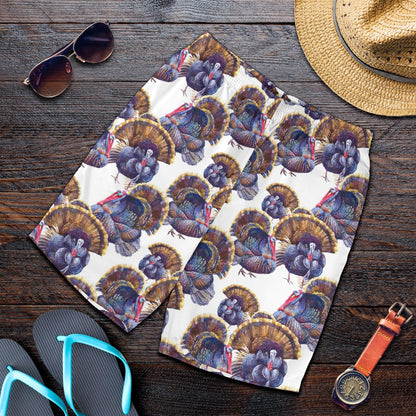 Turkey Pattern Print Design 01 Mens Shorts