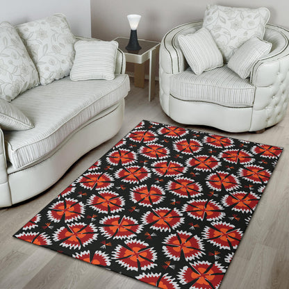 Carnations Pattern Print Design CN03 Area Rugs