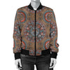 Calendar Aztec Pattern Print Design 03 Women's Bomber Jacket