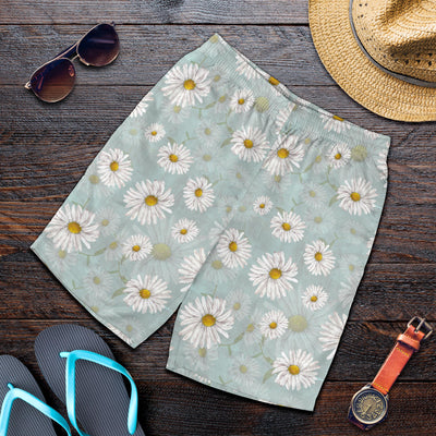 Daisy Pattern Print Design DS012 Mens Shorts