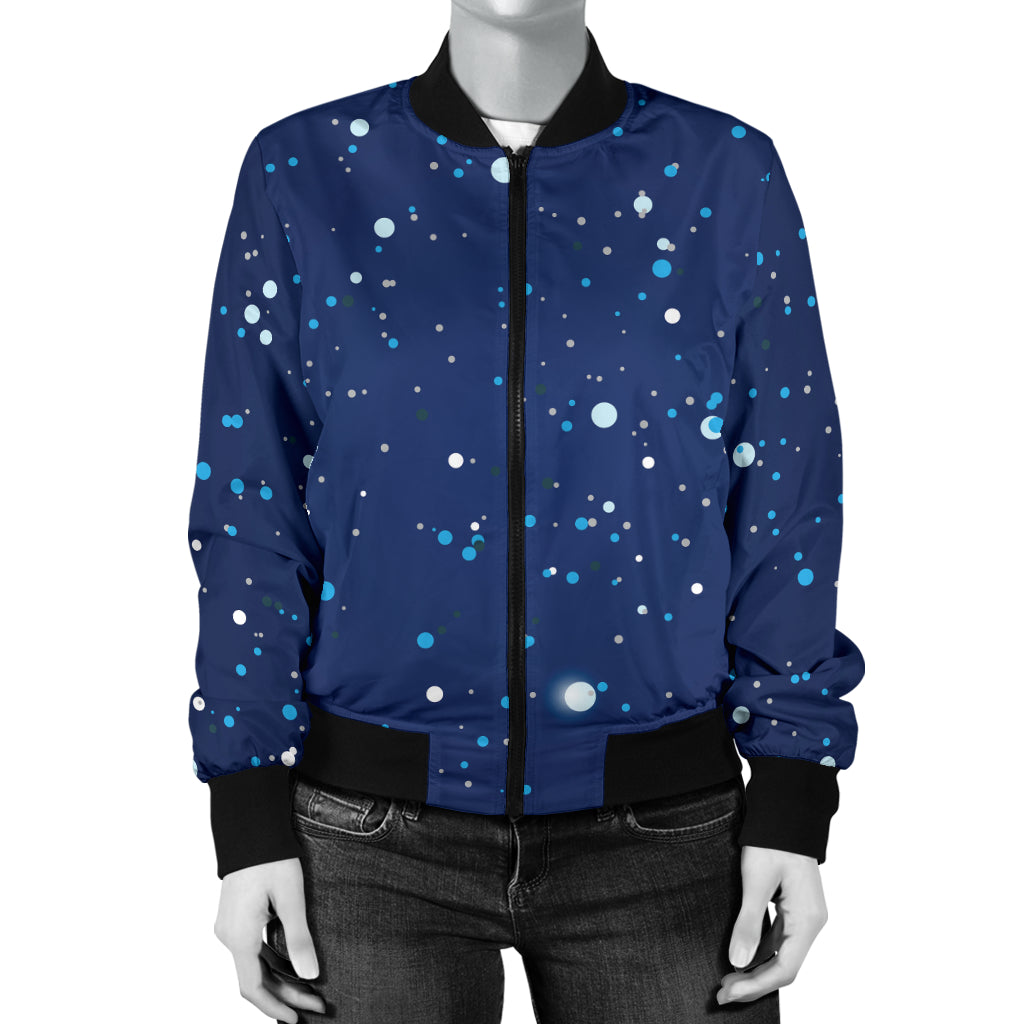 Night sky Pattern Print Design A03 Women's Bomber Jacket
